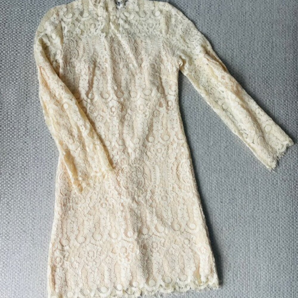Simplee lace dress sexy apricot